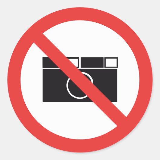 写真のサインなし ラウンドシール (正面)