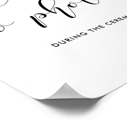 写真のサインを結婚お願いします ポスター (角)