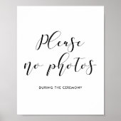 写真のサインを結婚お願いします ポスター (正面)