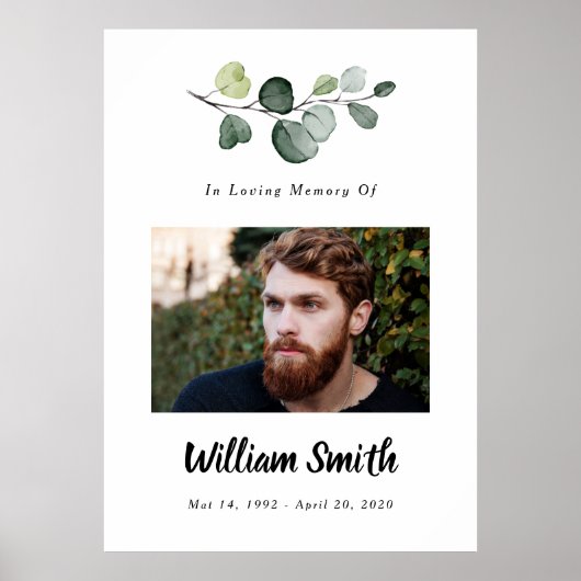 写真のサイン、お祝い・オブ・ライフ・サイン ポスター (正面)