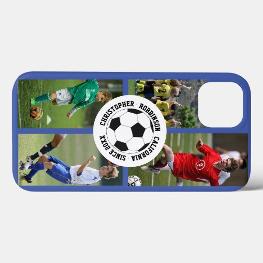 写真のサッカーの追加 Case-Mate iPhoneケース (裏面 (横))
