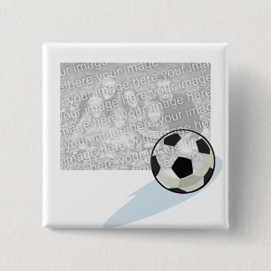 写真のサッカーボタン 缶バッジ