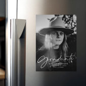 写真のスタイリッシュ卒業発表のスクリプト マグネット招待状