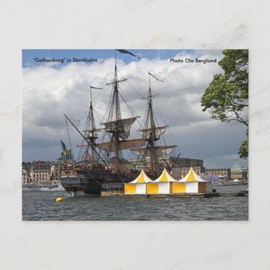 写真のストックホルムにある「Gothenburg」 ポストカード (正面)