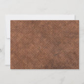 写真のダークブラウン結婚パーチメントの日付の変更 セーブザデート (裏面)