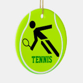 写真のテニスのチャンピオンのオーナメントを加えて下さい セラミックオーナメント (右)