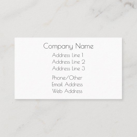 写真のデザインのカスタムな名刺 名刺 (裏面)