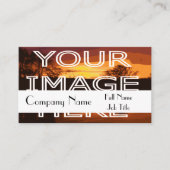 写真のデザインのカスタムな名刺 名刺 (正面)