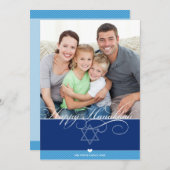 写真のハヌカーの平らなカード:: 美しいタイプ1 シーズンカード (正面/裏面)