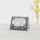 写真のハロウィンカードカボチャ頭部1を加えて下さい カード (黄色い花)