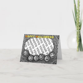 写真のハロウィンカードカボチャ頭部1を加えて下さい カード