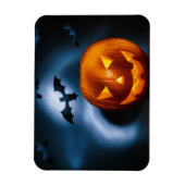 写真のハロウィーンの休日の背景、彫刻 マグネット (縦)