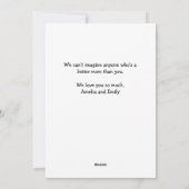 写真のハートピンクロココパターン母 シーズンカード (裏面)