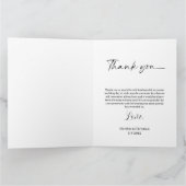 写真のハート結婚図形のサンキューカード カード (内部)