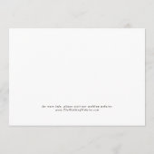 写真のバックグラウンドカード7x5 Vellumの日付を保存 招待状 (裏面)