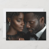 写真のバックグラウンドカード7x5 Vellumの日付を保存 招待状 (正面)