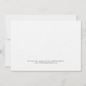 写真のバックグラウンドカード7x5 Vellumの日付を保存 招待状 (裏面)