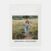 写真のパーソナモダンライズの卒業へようこそ アクリルサイン