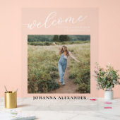 写真のパーソナモダンライズの卒業へようこそ アクリルサイン