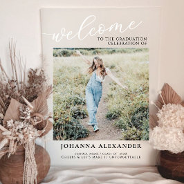 写真のパーソナモダンライズの卒業へようこそ アクリルサイン