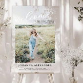 写真のパーソナモダンライズの卒業へようこそ アクリルサイン