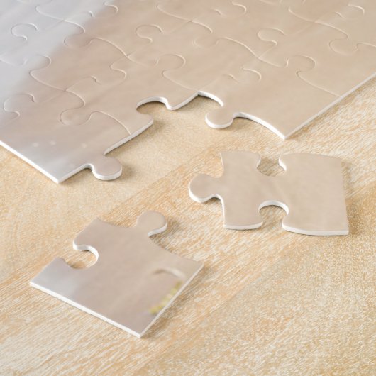 写真のパーソナライズされたたった今結婚しましたパズル ジグソーパズル (側面)