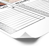 写真のパーソナライズされたリスト読ブックマーク フォトプリント            (角)