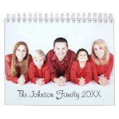 写真のパーソナライズされた予定表 カレンダー (カバー)