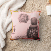 写真のパーソナライズされた引用文と名前 クッション (ブランケット)