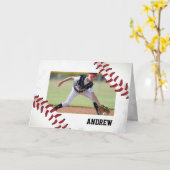 写真のパーソナライズな名前、アンドリューの誕生日大きいGru カード (黄色い花)