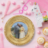 写真のパーソナライズな第50記念日の紙皿 ペーパープレート (パーティー)