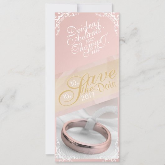 写真のパーソナライズ日付の保存 セーブザデート (正面)