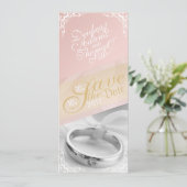 写真のパーソナライズ日付カードの保存 セーブザデート (スタンド正面)