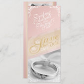 写真のパーソナライズ日付カードの保存 セーブザデート (正面/裏面)