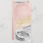 写真のパーソナライズ日付カードの保存 セーブザデート (正面/裏面)