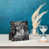 写真のパーソナライズ白黒フローラ行スケッチ フォトプラーク (インサイチュ)