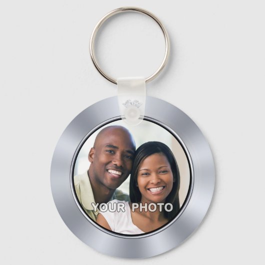 写真のパーソナライズ10年記念パーティーの好意 キーホルダー (裏面)