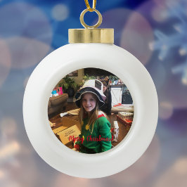 写真のパーソナライズ/追加 セラミックボールオーナメント