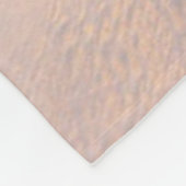 写真のビーチアットサンライズ フリースブランケット (角)