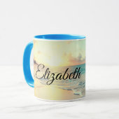 写真のビーチアットサンライズ マグカップ (正面左)