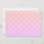 写真のピンクのパーチメントを追加結婚する日付の変更 セーブザデート (裏面)