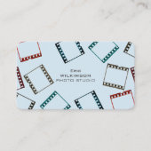 写真のフィルムテープパターン多彩なカバー 名刺 (正面)