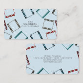 写真のフィルムテープパターン多彩なカバー 名刺 (正面/裏面)