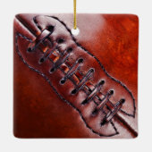 写真のフットボール・チームのギフトのアイディア、フットボールのオーナメント セラミックオーナメント (裏面)