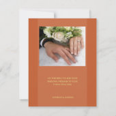 写真のフラッ結婚トサンキューカードの追加 サンキューカード (裏面)