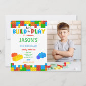 写真のブロック招待状 招待状 (正面)