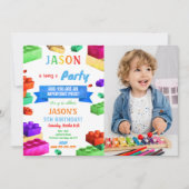 写真のブロック招待状 招待状 (正面)