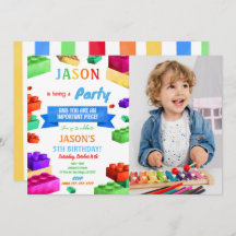 写真のブロック招待状