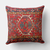 写真のプリント: 旧式な東洋のトルコのカーペットの クッション (裏面)