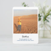 写真のプロモーションカード 招待状 (スタンド正面)